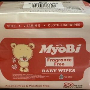 MyoBi Baby Wipes Fragrance Free 30s (Twin Pack)