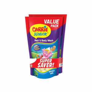 Carrie Junior Hair & Body Wash Double Milk 500gm x2(Twin Pack)