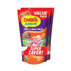 Carrie Junior Hair & Body Wash Gummy Berry 500gm x2(Twin Pack)