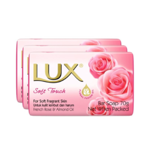 Lux Soap Bar Soft Touch 80gm x3