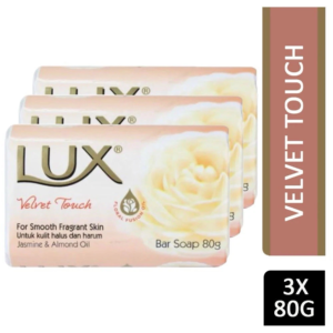 Lux Soap Bar Velvet Touch 80gm x3
