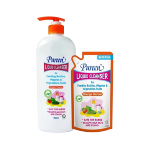 Pureen Liquid Cleanser Orange 750ml + Refill 600ml